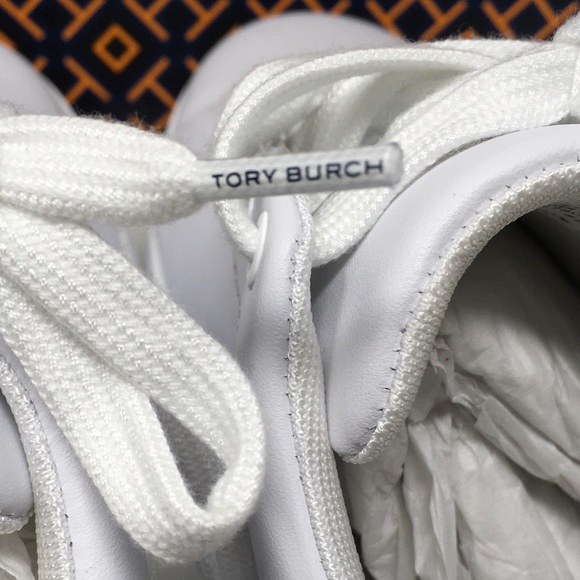 TORY BURCH Howell Court Sneakers Titanium White Warm Roccia - Picture 11 of 13